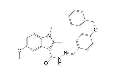 N'-{(E)-[4-(benzyloxy)phenyl]methylidene}-5-methoxy-1,2-dimethyl-1H-indole-3-carbohydrazide