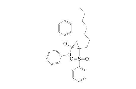 1-Heptyl-2,2-diphenoxy-1-(phenylsulfonyl)cyclopropane