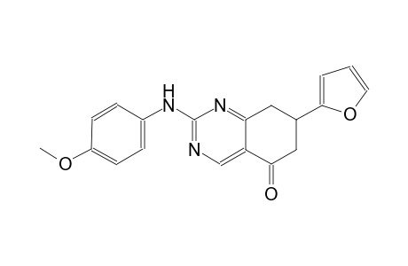 7-(2-furyl)-2-(4-methoxyanilino)-7,8-dihydro-5(6H)-quinazolinone
