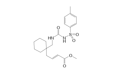 (E)-Methyl 4-(1-((3-tosylureido)methyl)cyclohexyl)but-2-enoate
