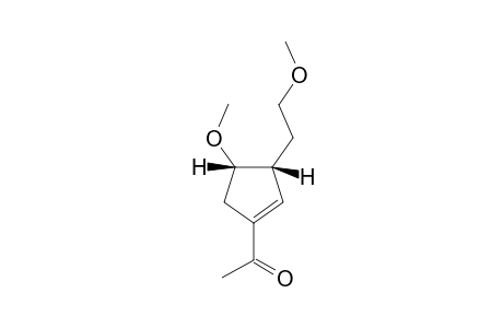 1-[(3R,4S)-4-methoxy-3-(2-methoxyethyl)-1-cyclopentenyl]ethanone