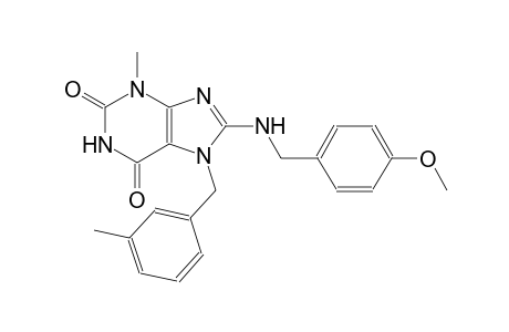 8-[(4-methoxybenzyl)amino]-3-methyl-7-(3-methylbenzyl)-3,7-dihydro-1H-purine-2,6-dione