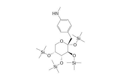 D-fructopyranose, 1-desoxy-1-(N-methylanilino)-tetrakis-O-(trimethylsilyl)-