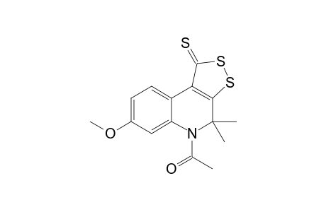 5-Acetyl-7-methoxy-4,4-dimethyl-4,5-dihydro-1H-[1,2]dithiolo[3,4-c]quinoline-1-thione