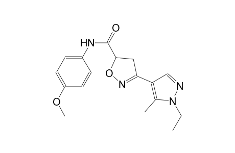 5-isoxazolecarboxamide, 3-(1-ethyl-5-methyl-1H-pyrazol-4-yl)-4,5-dihydro-N-(4-methoxyphenyl)-