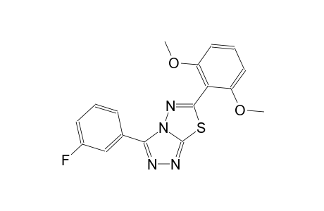 [1,2,4]triazolo[3,4-b][1,3,4]thiadiazole, 6-(2,6-dimethoxyphenyl)-3-(3-fluorophenyl)-