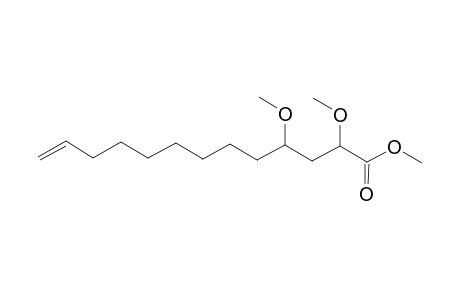 12-Tridecenoic acid, 2,4-dimethoxy-, methyl ester