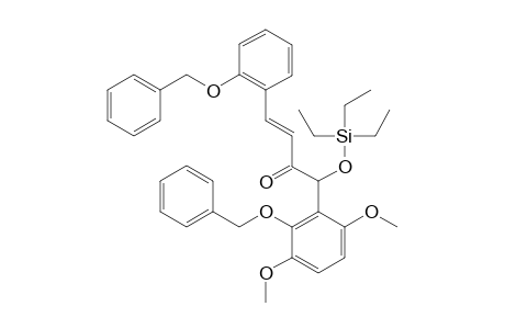 (E)-1-(2-BENZYLOXY-3,6-DIMETHOXYPHENYL)-4-(2-BENZYLOXYPHENYL)-1-TRIETHYLSILYLOXYBUT-3-EN-2-ONE