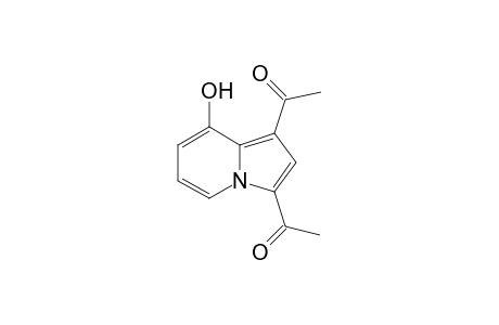 1-(1-acetyl-8-hydroxy-3-indolizinyl)ethanone
