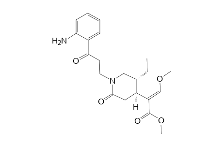 (E)-2-[(4S,5R)-1-[3-(2-aminophenyl)-3-keto-propyl]-5-ethyl-2-keto-4-piperidyl]-3-methoxy-acrylic acid methyl ester