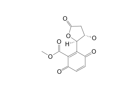 METHYL-2-(CIS-3'-HYDROXY-5'-OXOTETRAHYDROFURAN-2'-YL)-3,6-DIOXOCYCLOHEXA-1,4-DIENECARBOXYLATE