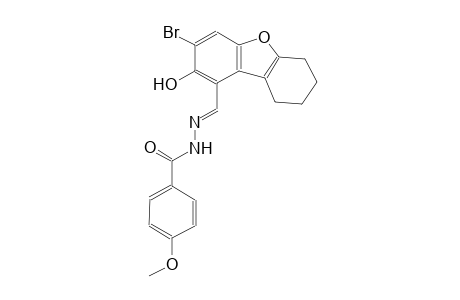 N'-[(E)-(3-bromo-2-hydroxy-6,7,8,9-tetrahydrodibenzo[b,d]furan-1-yl)methylidene]-4-methoxybenzohydrazide