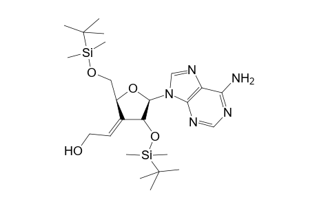 2',5'-di[O-t-Butyldimethylsilyl]-3'-deoxy-3'-[2"-hydroxyethylidene]-Adenosine