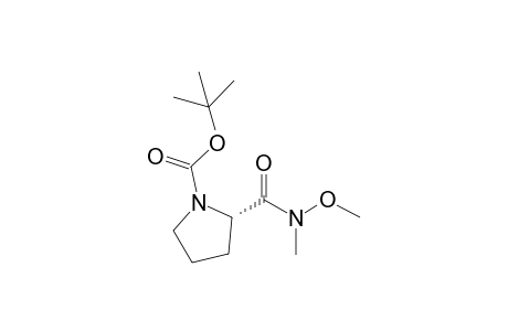 N-(tert-Butoxycarbonyl)-L-proline N'-methoxy-N'-methylamide
