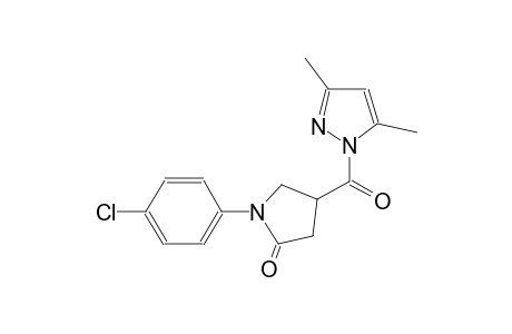 1-(4-chlorophenyl)-4-[(3,5-dimethyl-1H-pyrazol-1-yl)carbonyl]-2-pyrrolidinone