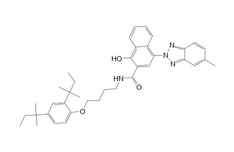 2-Naphthalenecarboxamide, N-[4-[2,4-bis(1,1-dimethylpropyl)phenoxy]butyl]-1-hydroxy-4-(5-methyl-2H-1,2,3-benzotriazol-2-yl)-