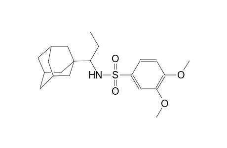 Benzenesulfonamide, N-[1-(1-adamantyl)propyl]-3,4-dimethoxy-