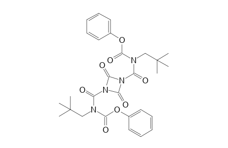 1,3-Bis[N-neo-pentyl-N-(phenoxycarbonyl)aminocarbonyl]-1,3-diazetidin-2,4-dione