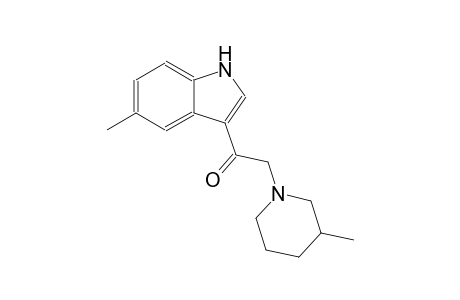 1-(5-methyl-1H-indol-3-yl)-2-(3-methyl-1-piperidinyl)ethanone