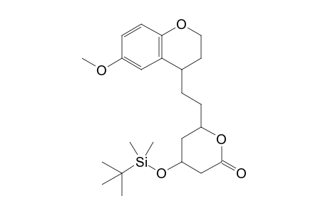 4-[(t-Butyldimethylsilyl)oxy]-6-[2'-(6''-methoxychroman-4''-yl)ethyl]-tetrahydro-2H-pyran-2-one