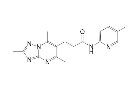 [1,2,4]triazolo[1,5-a]pyrimidine-6-propanamide, 2,5,7-trimethyl-N-(5-methyl-2-pyridinyl)-