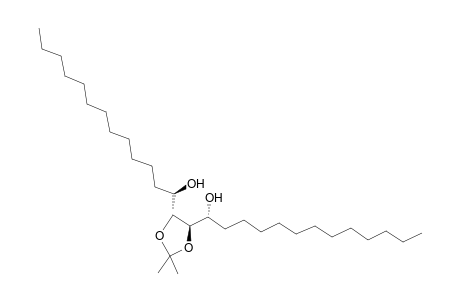 (4R,5R)-4,5-Bis[(R)-1-hydroxytridecyl)]-2,2-dimethyl-1,3-dioxolane