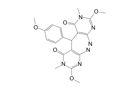 BIS-(6-AMINO-2-METHOXY-3-METHYL-4-OXOPYRIMIDIN-5-YL)-4-METHOXYPHENYL-METHANE