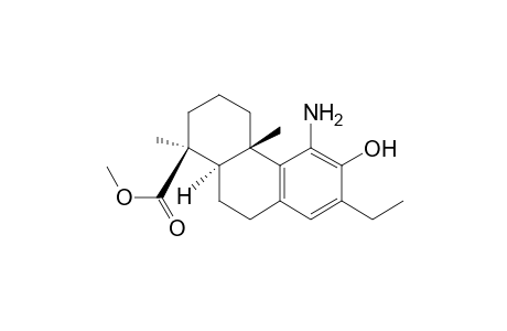 1-Phenanthrenecarboxylic acid, 5-amino-7-ethyl-1,2,3,4,4a,9,10,10a-octahydro-6-hydroxy-1,4a-dimethyl-, methyl ester, [1S-(1.alpha.,4a.alpha.,10a.beta.)]-