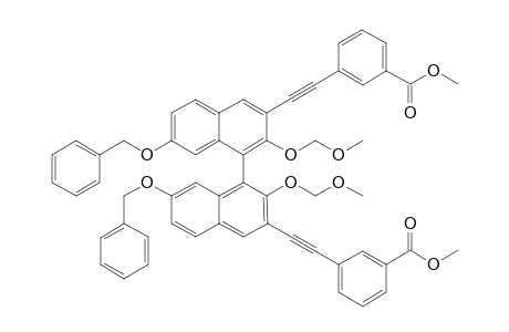 Dimethyl 3,3'-{[7,7'-bis(benzyloxy)-2,2'-(methoxymethoxy)-1,1'-binaphthalene-3,3'-diyl]-bis(1",2"-ethynediyl)} bis(benzoate)