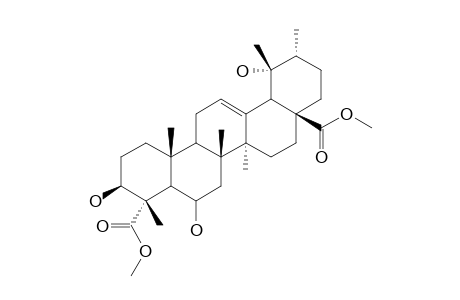 3-BETA,6-BETA,19-ALPHA-TRIHYDROXY-URS-12-ENE-23,28-DIMETHYLOATE