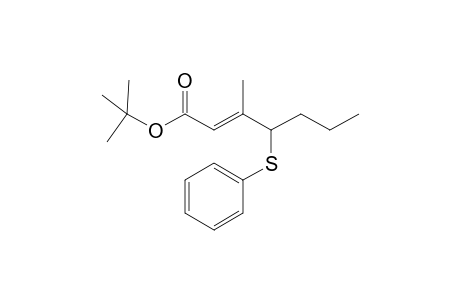 (E)-3-methyl-4-(phenylthio)-2-heptenoic acid tert-butyl ester