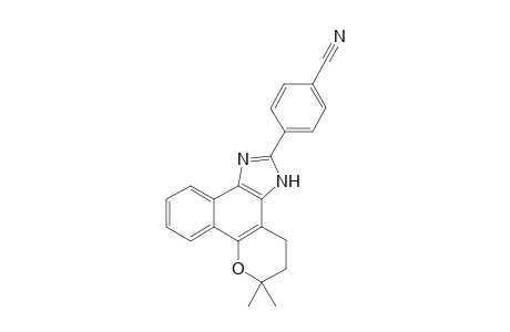 4,5-Dihydro-6,6-dimethyl-6H-2-(4'-cyanephenyl)-pyran[b-4,3]naphth[1,2-d]imidazole