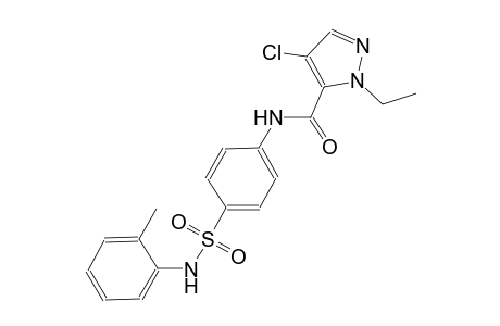 4-chloro-1-ethyl-N-[4-(2-toluidinosulfonyl)phenyl]-1H-pyrazole-5-carboxamide