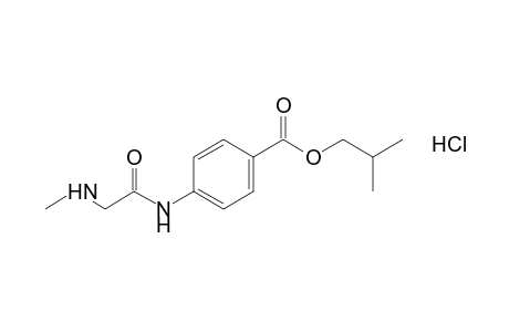 p-(methylaminoacetamido)benzoic acid, isobutyl ester, hydrochloride