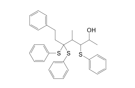 (2R,3S,4S)-4-methyl-7-phenyl-3,5,5-tris(phenylthio)heptan-2-ol