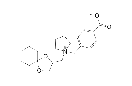 1-(1,4-dioxaspiro[4.5]dec-2-ylmethyl)-1-[4-(methoxycarbonyl)benzyl]pyrrolidinium