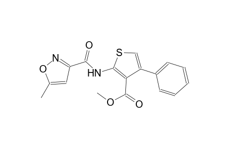 methyl 2-{[(5-methyl-3-isoxazolyl)carbonyl]amino}-4-phenyl-3-thiophenecarboxylate