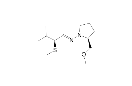 (S,S)-(-)-2-Methoxymethyl-1-(2-methylthio-3-methyl-1'-butylidenamino)pyrrolidine