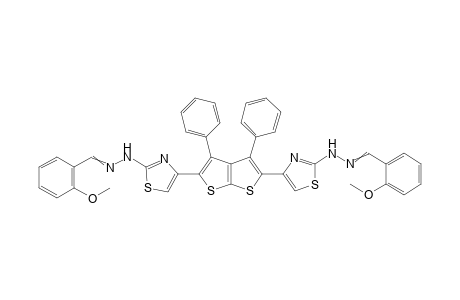 4,4'-(3,4-Diphenylthieno[2,3-b]thiophene-2,5-diyl)bis(2-(2-(2-methoxybenzylidene) hydrazinyl)thiazole)
