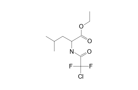 L-Leucine, N-chlorodifluoroacetyl-, ethyl ester