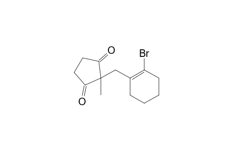 (2'-Bromo-1'-cyclohexenylmethyl)-2-methylcyclopentane-1,3-dione