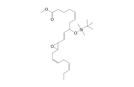 Methyl 8-(tert-butyl-dimethylsiloxy)-11,12-epoxyeicosan-5(Z),9(E),14(Z),17(Z)-tetraenoate