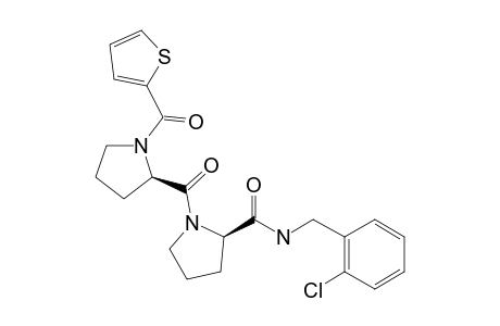 (R)-N-(2-Chlorobenzyl)-1-((thiophene-2-carbonyl)-D-prolyl)pyrrolidine-2-carboxamide