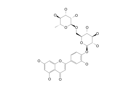 LUTEOLIN-4'-RUTINOSIDE;LUTEOLIN-4'-RHAMNOPYRANOSYL-(1->6)-GLUCOPYRANOSIDE