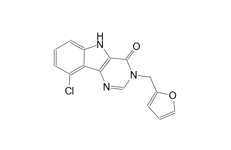 9-chloro-3-(2-furylmethyl)-3,5-dihydro-4H-pyrimido[5,4-b]indol-4-one
