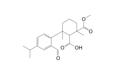 2-(2-Formyl-4-isopropylphenyl)-3-methoxycarbonyl-2,6-dimethylcyclohexanecarboxylic acid