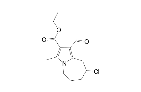 Ethyl 8-chloro-1-formyl-6,7,8,9-tetrahydro-3-methyl-5H-pyrrolo[1,2-a]azepine-2- carboxylate