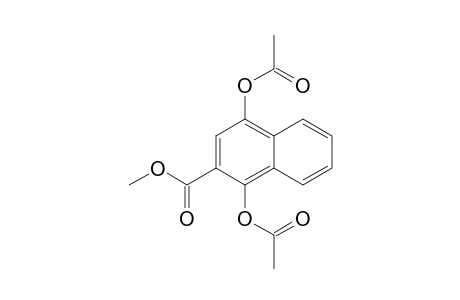 2-Naphthalenecarboxylic acid, 1,4-bis(acetyloxy)-, methyl ester