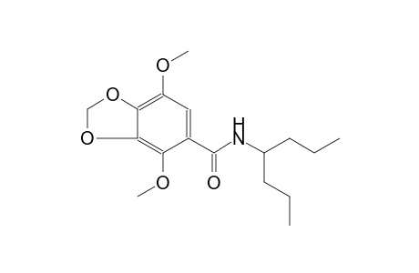 1,3-benzodioxole-5-carboxamide, 4,7-dimethoxy-N-(1-propylbutyl)-