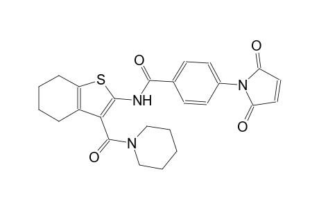 4-(2,5-dioxo-2,5-dihydro-1H-pyrrol-1-yl)-N-[3-(1-piperidinylcarbonyl)-4,5,6,7-tetrahydro-1-benzothien-2-yl]benzamide
